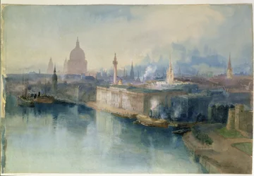 London from the Tower Bridge, 1914